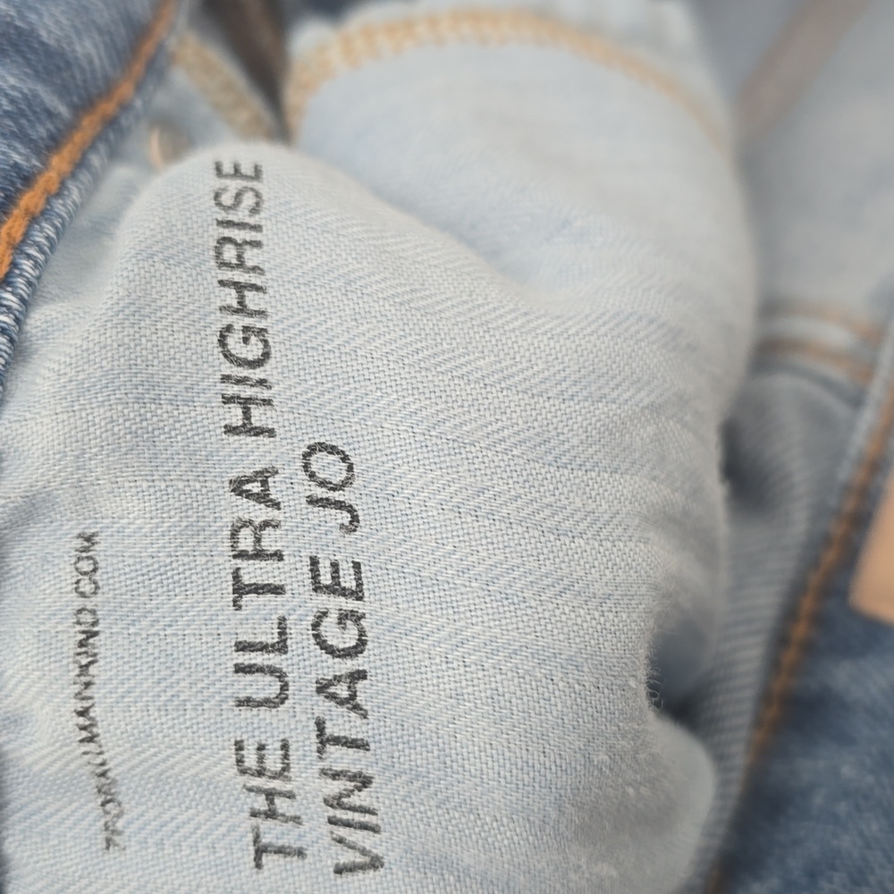 7 For All Mankind Luxe Vintage Light Blue Flare Jeans - Picture 7 of 9
